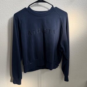 Athleta Women's Dark Blue Crew Neck Sweater